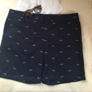 Izod Size 16 Navy Shorts with White Sunglass Print